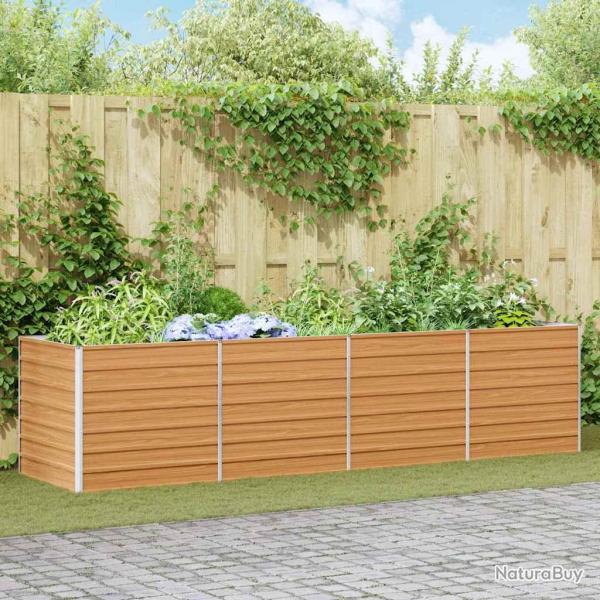 Jardini�re sur�lev�e Marron Clair 320 x 80 x 77 cm
