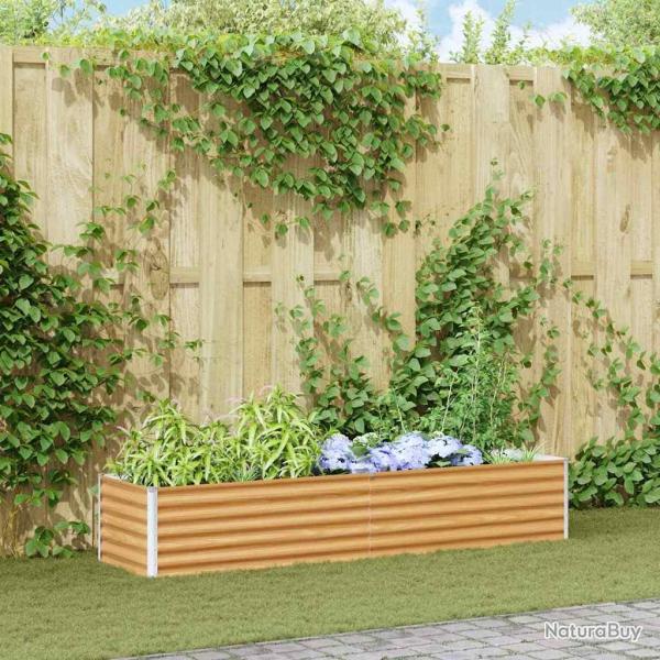 Jardini�re sur�lev�e 195 x 50 x 36 cm Acier galvanis�