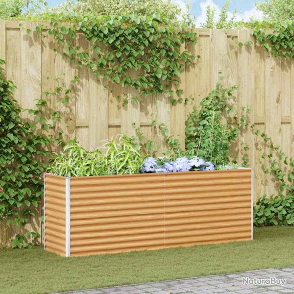 Jardini�re sur�lev�e 195 x 50 x 68 cm Acier galvanis�