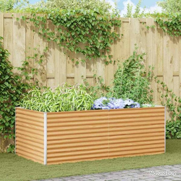 Jardini�re sur�lev�e 195 x 100 x 68 cm Acier galvanis�