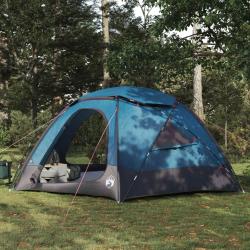 Tente en d&ocirc;me avec housse imperm&eacute;able amovible Bleu 8 personnes
