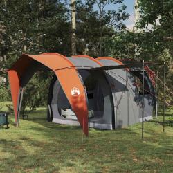 Tente tunnel Gris et orange 382 x 262 x 214 cm