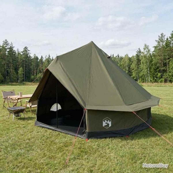 Tente familiale Vert arm�e 6 personnes Polycoton