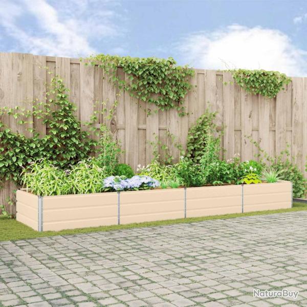 Jardini�re Ivoire 385 x 100 x 45 cm Acier galvanis�