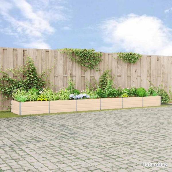 Jardini�re Ivoire 580 x 100 x 45 cm Acier galvanis�