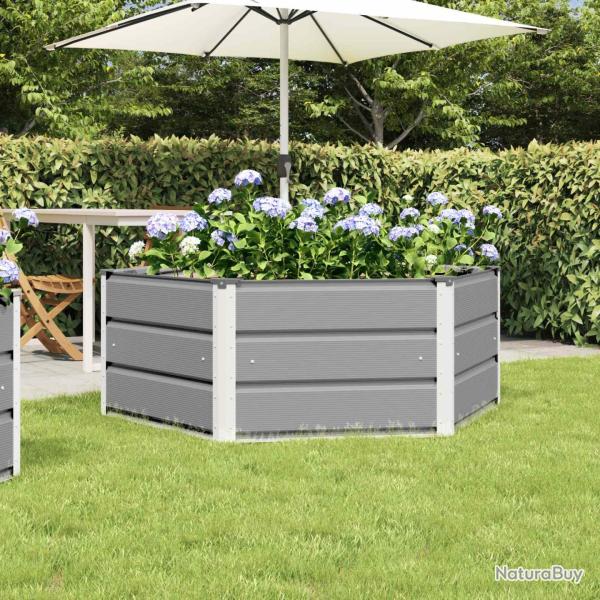 Jardini�re Gris clair 129 x 129 x 45 cm Acier