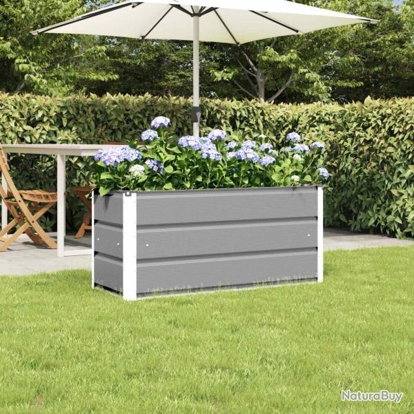 Jardini�re Gris clair 100 x 40 x 45 cm Acier