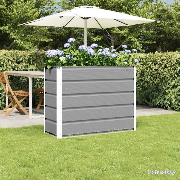 Jardini�re Gris clair 100 x 40 x 75 cm Acier