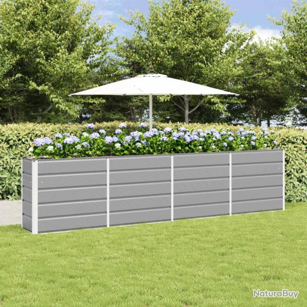Jardini�re Gris clair 320 x 40 x 75 cm Acier