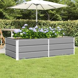 Jardini&egrave;re Gris clair 160 x 80 x 45 cm Acier
