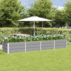 Jardini&egrave;re Gris clair 320 x 80 x 45 cm Acier