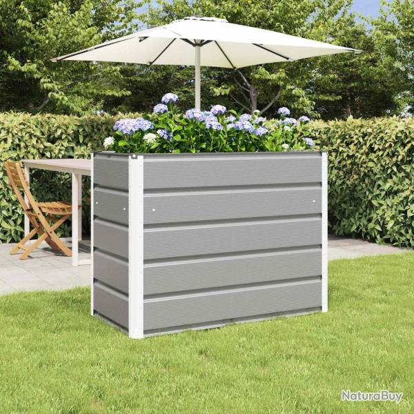 Jardini�re Gris clair 100 x 50 x 77 cm Acier galvanis�