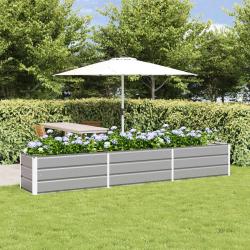 Jardini&egrave;re Gris clair 290 x 50 x 45 cm Acier galvanis&eacute;