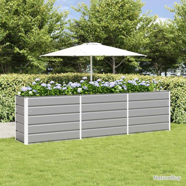 Jardini�re Gris clair 290 x 50 x 75 cm Acier galvanis�