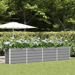 Jardini&egrave;re Gris clair 385 x 50 x 75 cm Acier galvanis&eacute;