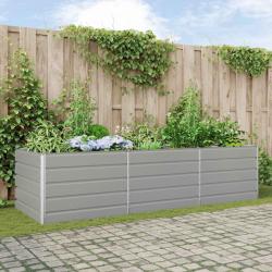 Jardini&egrave;re Gris clair 290 x 100 x 75 cm Acier galvanis&eacute;
