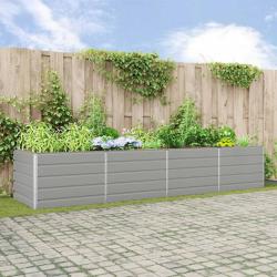 Jardini&egrave;re Gris clair 385 x 100 x 75 cm Acier galvanis&eacute;