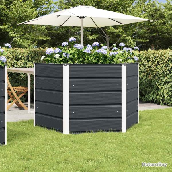 Jardini�re Anthracite 129 x 129 x 75 cm Acier