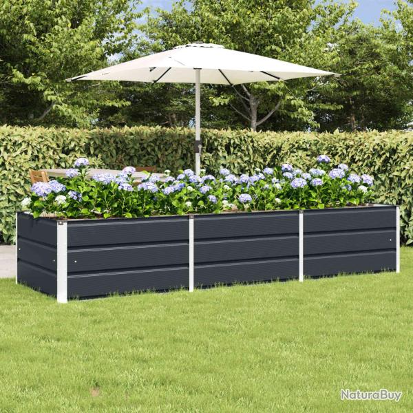 Jardini�re Anthracite 240 x 80 x 45 cm Acier