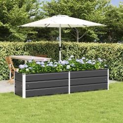 Jardini&egrave;re Anthracite 195 x 50 x 45 cm Acier galvanis&eacute;