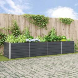 Jardini&egrave;re Anthracite 385 x 100 x 75 cm Acier galvanis&eacute;