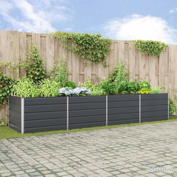 Jardini�re Anthracite 385 x 100 x 75 cm Acier galvanis�