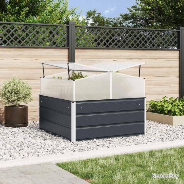 Jardini�re Anthracite 100 x 100 x 77 cm Acier galvanis�