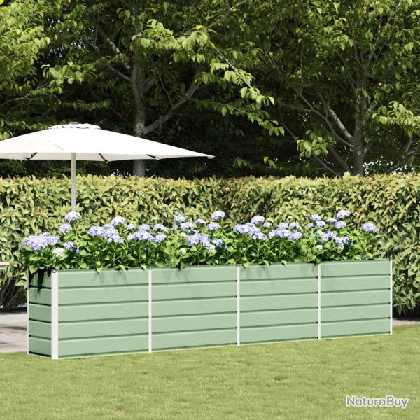 Jardini�re Vert pastel 385 x 50 x 77 cm Acier galvanis�