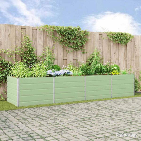 Jardini�re Vert pastel 385 x 100 x 75 cm Acier galvanis�