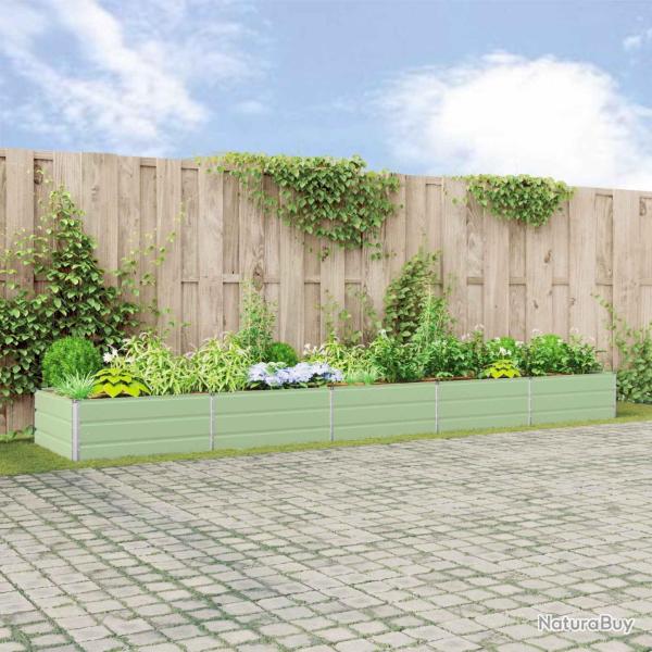 Jardini�re Vert pastel 480 x 100 x 45 cm Acier galvanis�