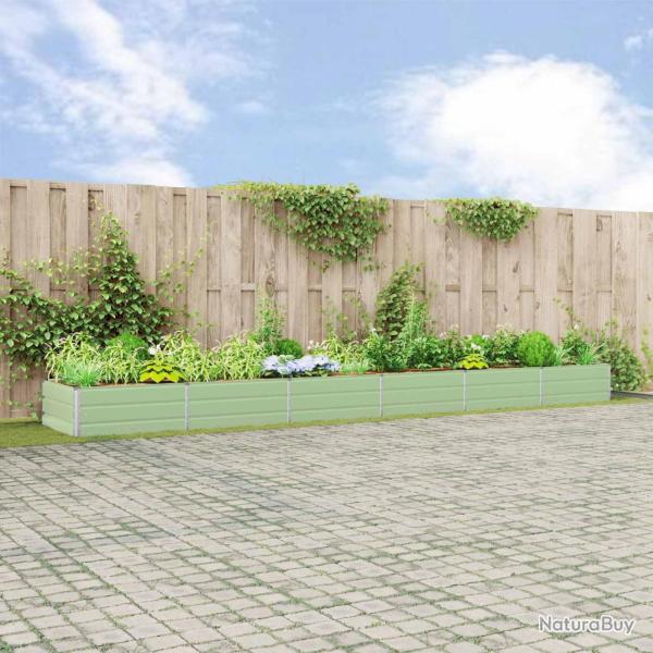 Jardini�re Vert pastel 580 x 100 x 45 cm Acier galvanis�