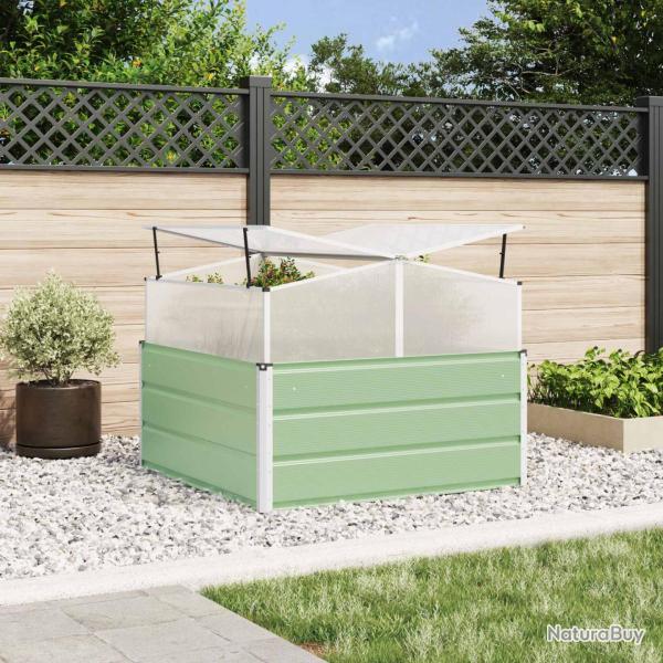 Jardini�re Vert Pastel 100 x 100 x 77 cm Acier galvanis�