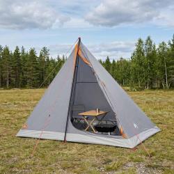 Tente de randonn&eacute;e Gris et orange 2 personnes