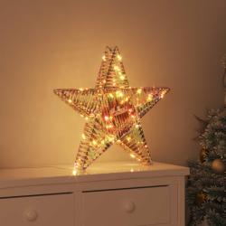 &Eacute;toile en 3D avec 50 LED Blanc chaud 55 x 52.5 x 9 cm PET