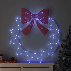 Couronne avec 80 LED Bleu 92 x 92 x 9,5 cm Acrylique