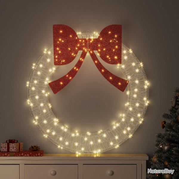 Couronne avec 150 LED Blanc chaud 120 cm Acrylique