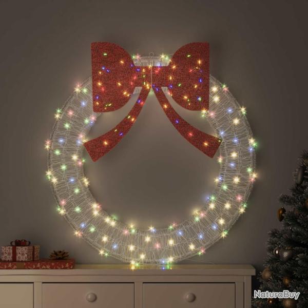 Couronne avec 150 LED Multicolore 120 cm Acrylique