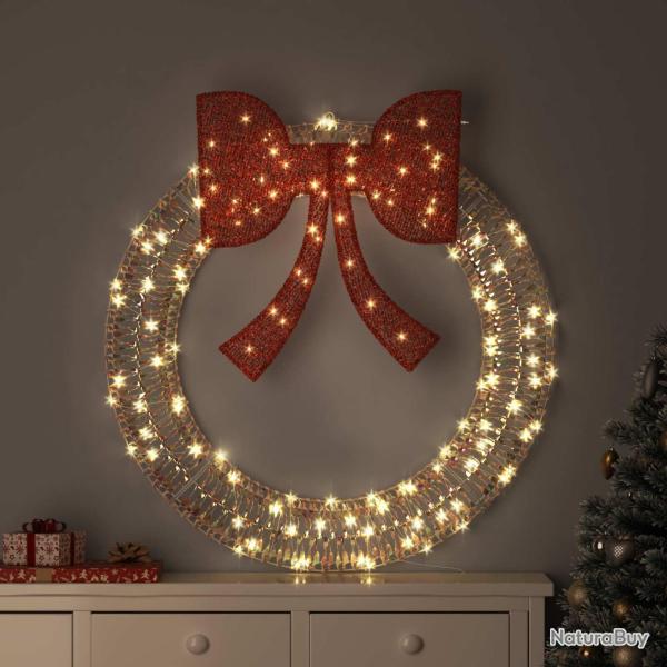 Couronne avec 150 LED Blanc chaud 121 x 121 x 10 cm PET