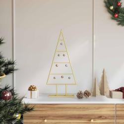 Arbre de No&euml;l en m&eacute;tal Dor&eacute; 60 cm Acier peint par poudre