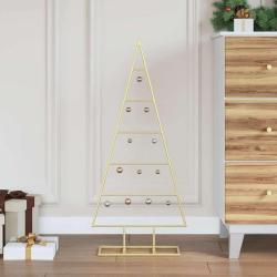 Arbre de No&euml;l en m&eacute;tal Dor&eacute; 90 cm Acier peint par poudre