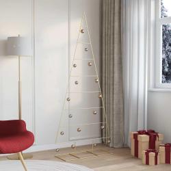 Arbre de No&euml;l en m&eacute;tal Dor&eacute; 211 cm Acier peint par poudre