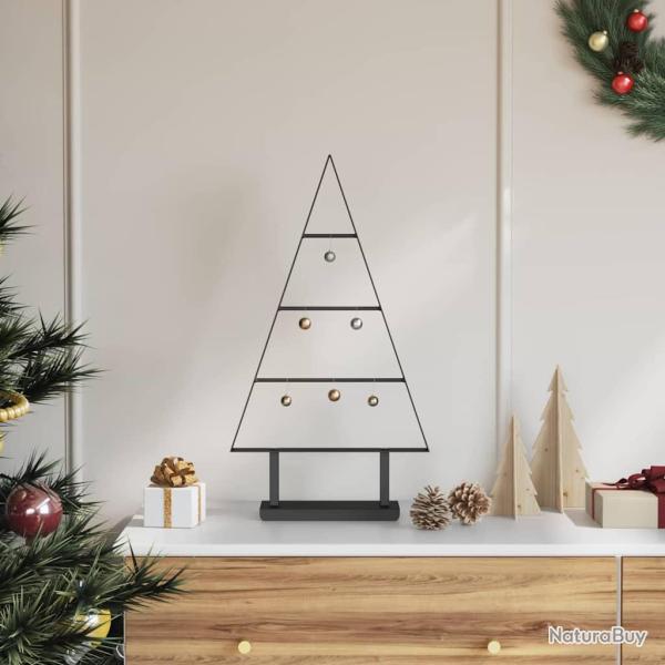 Arbre de No�l en m�tal avec support Noir 60 cm Acier