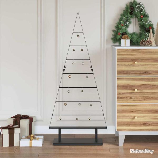 Arbre de No�l en m�tal avec support Noir 125,5 cm Acier