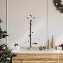 Arbre de No&euml;l en m&eacute;tal Noir 59,5 cm Acier peint par poudre
