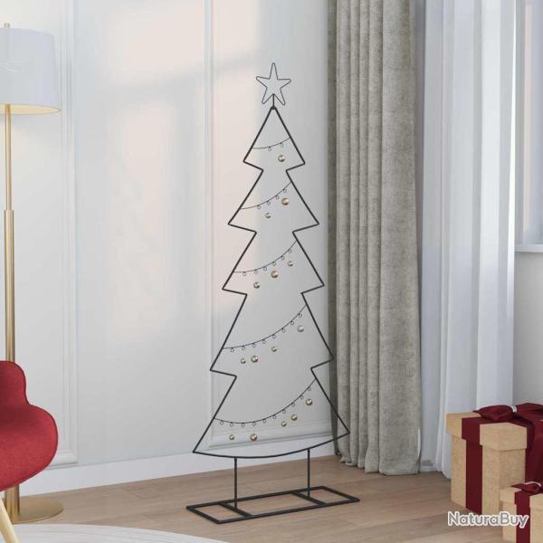Arbre de No�l en m�tal avec support Noir 150 cm Acier