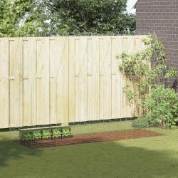 Cage pour lapins Argent&eacute; 300 x 100 x 210 cm Acier galvanis&eacute;