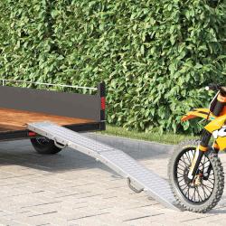 Rampe Pliable 200kg par rampe Argent&eacute; 186 x 23 x 4,5 cm
