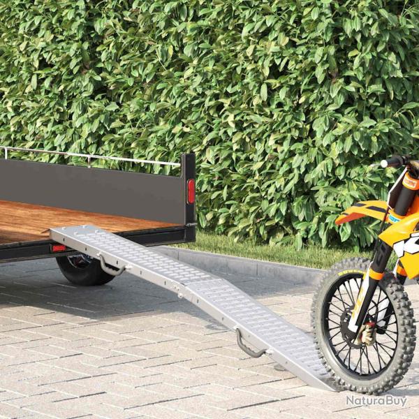 Rampe Pliable 200kg par rampe Argent� 186 x 23 x 4,5 cm