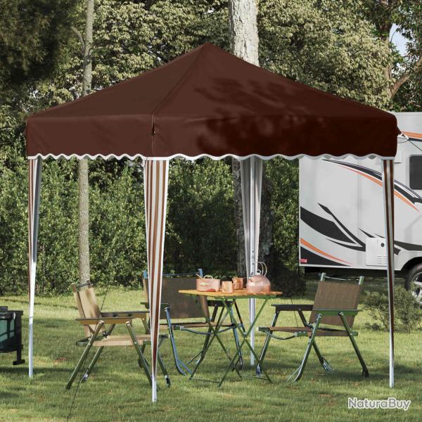 Tente de f�te pop-up 195 x 195 x 245 cm Marron Tissu Oxford