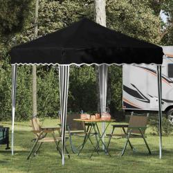 Tente de f&ecirc;te pop-up 195 x 195 x 245 cm Noir Tissu Oxford